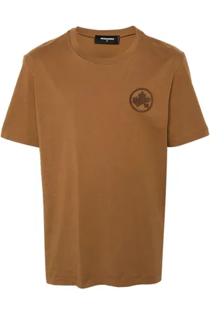Dsquared2 Tops, Heren, Bruin, S, Stijlvolle Overhemden Collectie