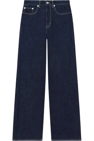 Kenzo Jeans, Dames, Blauw, W27, Katoen, Navy Logo Jeans