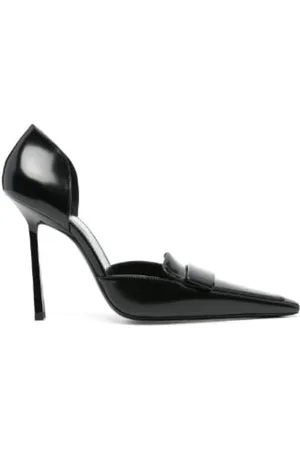 Saint Laurent Schoenen, Dames, Zwart, 36 EU, Leer, Zwarte enkellaarsjes van zwart kalfsleer met ritssluitingen aan de zijkant