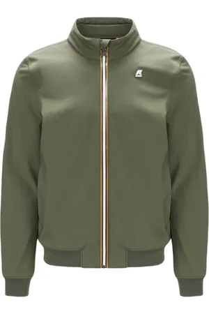 K-Way Jassen, Heren, Groen, 2Xl, Nylon, Slim Groene Waterdichte Parka Jas