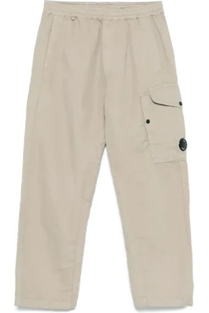 C.P. Company Broeken, Heren, , S, Linnen, Comfortabele Regular Fit Linnen Broek