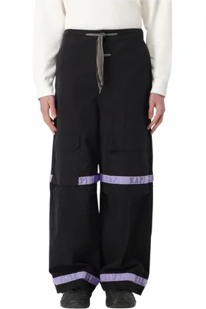 KAPITAL Broeken, Heren, Zwart, L, Cargo Broek in Zwart
