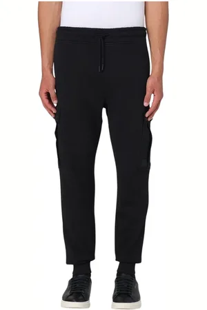 HUGO BOSS Broeken, Heren, Zwart, M, Veelzijdige Zwarte Cargo Broek met Zakken