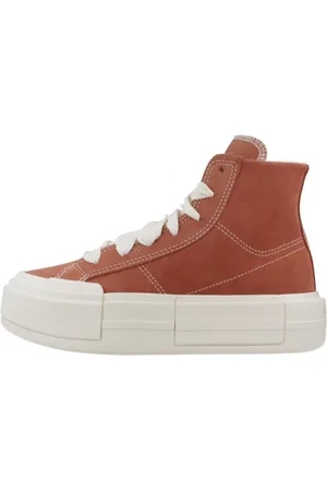 Converse Schoenen, Dames, Bruin, 38 1/2 EU, Klassieke Hoge Top Sneakers