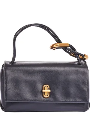 Marc Jacobs Tassen, Dames, Zwart, ONE Size, Leer, Nero Mini Dual tas met J Marc motief