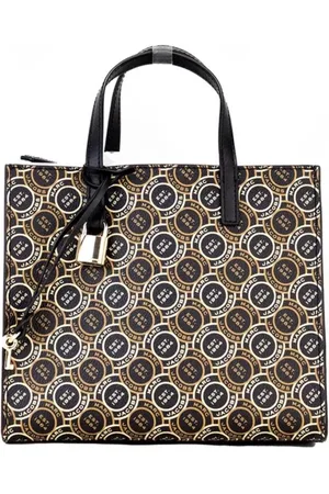 Marc Jacobs Tassen, Dames, Veelkleurig, ONE Size, Leer, Grind Mini Signet Tote Bag