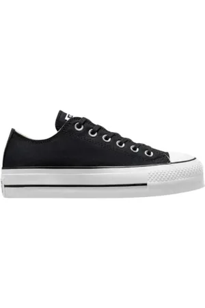 Converse Schoenen, Dames, Zwart, 38 EU, Canvas Platform Sneakers