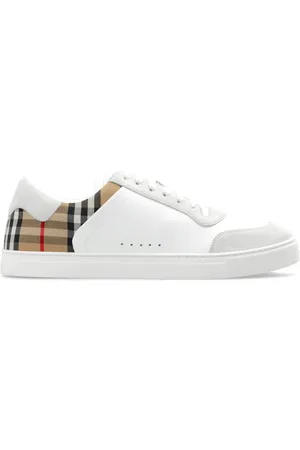 Burberry Schoenen, Heren, Wit, 40 EU, Leer, Stevie Sneakers