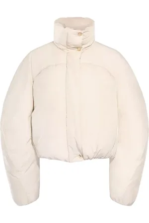 Jacquemus Jassen, Dames, , XS, Crème Pufferjas Caraco Stijl