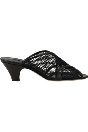 Casadei Schoenen, Dames, Zwart, 37 1/2 EU, Zwarte Slingback Hakken Sandalen