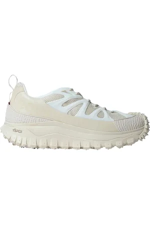 Moncler Schoenen, Heren, Wit, 41 EU, Leer, Trailgrip Low-Top Sneakers