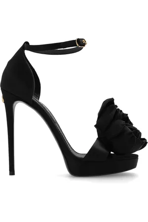 Dolce & Gabbana Schoenen, Dames, Zwart, 40 EU, ‘Keira’ platform sandalen