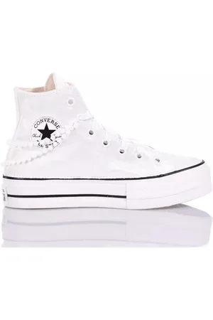 Converse Schoenen, Dames, Wit, 36 1/2 EU, Witte Platform Sneakers voor Vrouwen