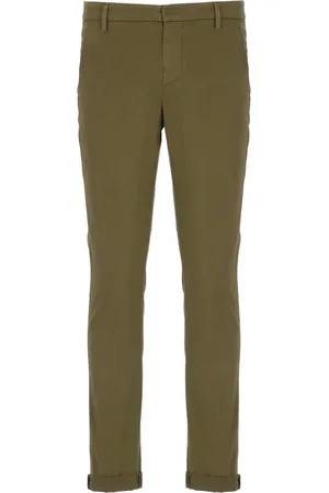 Dondup Broeken, Heren, Groen, W38, Katoen, Groene broek