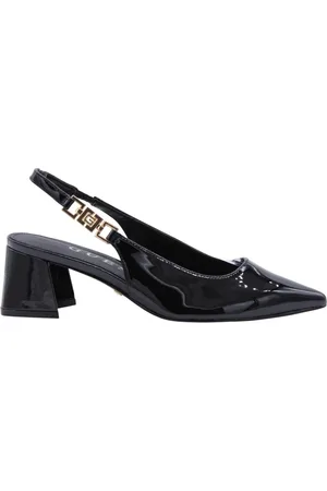 Guess Schoenen, Dames, Zwart, 37 EU, Stijlvolle Slingback Sandalen