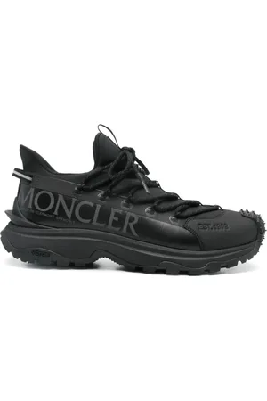 Moncler Schoenen, Heren, Zwart, 40 1/2 EU, Leer, Trailgrip Lite 2 Low Top Sneakers