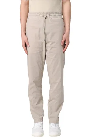 Dondup Broeken, Heren, Grijs, W31, Witte Straight-Leg Broek