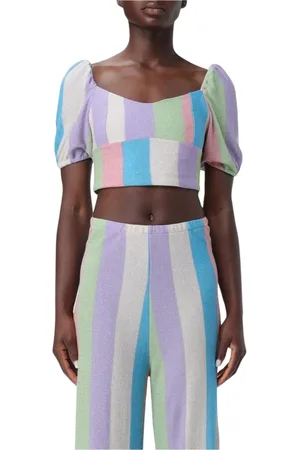 MC2 SAINT BARTH Blouses & Shirts, Dames, Veelkleurig, M, Gestreepte Gebreide Set