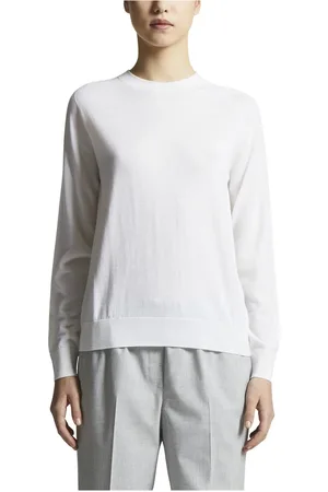 PESERICO SIGN Truien, Dames, Wit, XS, Wol, Extra fijne zuivere nieuwe Merino wollen trui