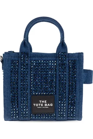 Marc Jacobs Tassen, Dames, Blauw, ONE Size, Denim, The Crystal Denim Crossbody Tote Bag
