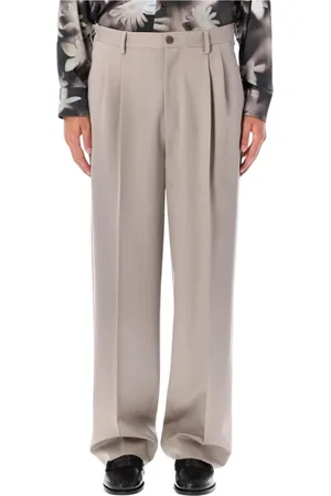 MAGLIANO Broeken, Heren, Grijs, L, Wol, Stijlvolle Wollen Broek