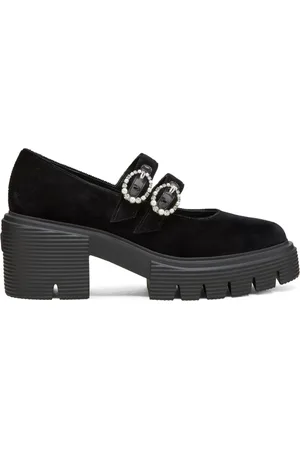 Stuart Weitzman Schoenen, Dames, Zwart, 37 EU, Katoen, Soho Leighton Mary Jane