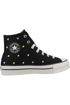 Converse Schoenen, Dames, Zwart, 38 EU, Verhoogde EVA Lift High Top Sneakers