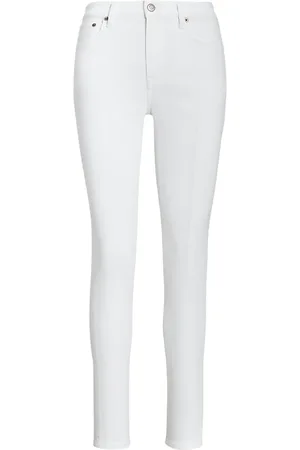 Ralph Lauren Jeans, Dames, Wit, L, Katoen, Sullivan Slim Stretch Jeans