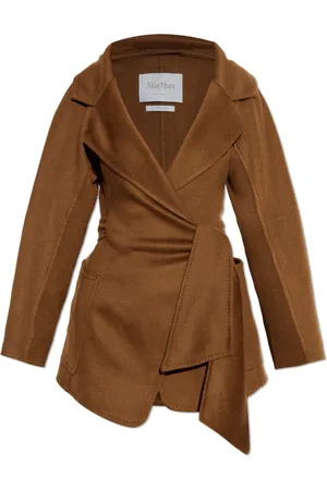 Max Mara Mantels, Dames, Bruin, XS, Wol, Short Coat Holly