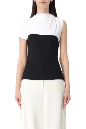 Karl Lagerfeld Tops, Dames, Wit, S, Grafische Print Casual T-Shirt