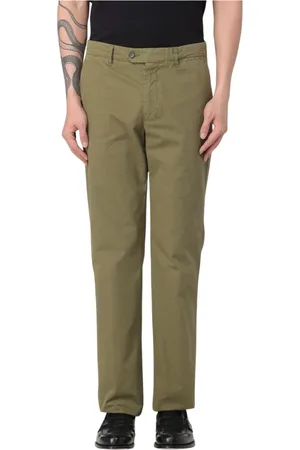 Aspesi Broeken, Heren, Groen, L, Blauwe Straight-Leg Broek voor Mannen