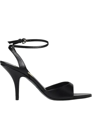 Patrizia Pepe Schoenen, Dames, Zwart, 40 EU, Zwarte Stiletto Hak Sandalen