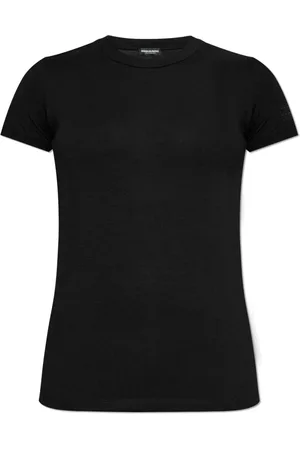 Dsquared2 Tops, Dames, Zwart, L, T-shirt uit de Underwear collectie