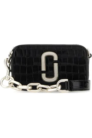 Marc Jacobs Tassen, Dames, Zwart, ONE Size, Leer, The Snapshot Schoudertas