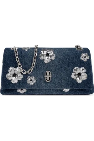 Marc Jacobs Tassen, Dames, Blauw, ONE Size, Denim, Schoudertas The Daisy Mini