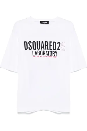 Dsquared2 Tops, Heren, Wit, L, Witte Stijlvolle Overhemden