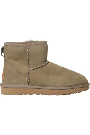UGG Schoenen, Dames, Groen, 37 EU, Suède, Gezellige Sheepskin Enkellaarzen
