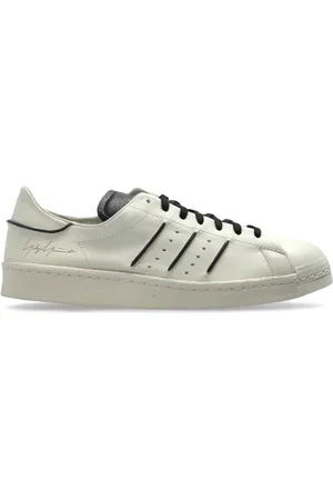 Y-3 Schoenen, Dames, Grijs, 39 1/2 EU, Leer, Superstar Sneakers