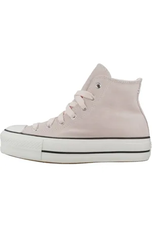 Converse Schoenen, Dames, Roze, 37 EU, Verhoogde High Top Sneakers