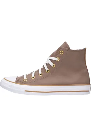 Converse Schoenen, Dames, , 40 EU, Taupe Herringbone High Top Sneakers