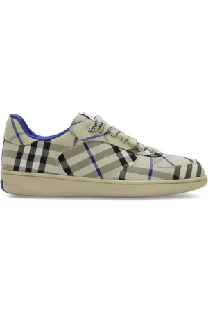 Burberry Schoenen, Heren, Veelkleurig, 40 EU, Leer, Lichen IP Check Terrace Sneakers