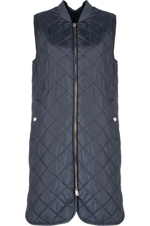 Geox Jassen, Dames, Blauw, 3Xs, Polyester, Mouwloos Jack