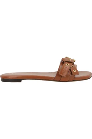 Chloé Schoenen, Dames, Bruin, 40 EU, Leer, Mae Slippers