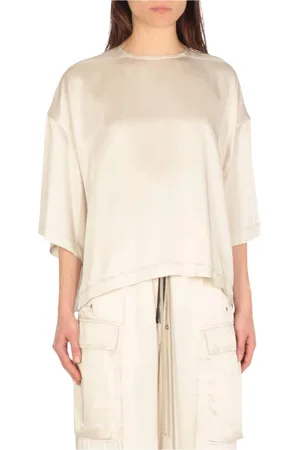 Rick Owens Blouses & Shirts, Dames, , S, Groene Zijden Blouse