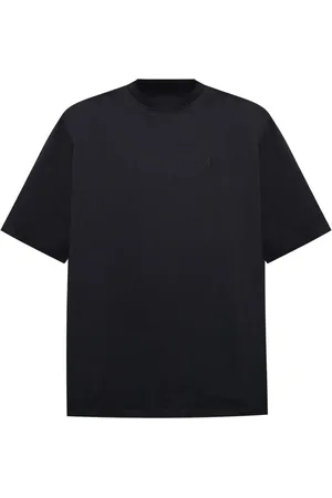 The Attico Tops, Dames, Zwart, XS, Katoen, T-shirt met ronde hals