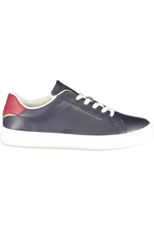Tommy Hilfiger Schoenen, Dames, Blauw, 39 EU, Polyester, Blauwe Polyester Sneakers voor Vrouwen