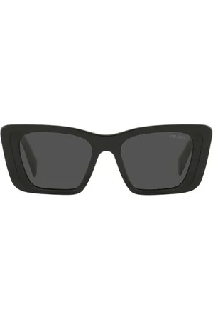 Prada Accessoires, Dames, Zwart, ONE Size, Symbole Zonnebrillen