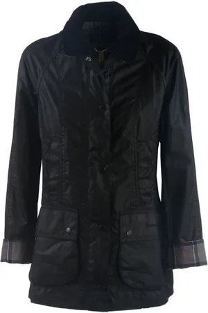 Barbour Jassen, Dames, Zwart, XL, Katoen, Beadnell Jas
