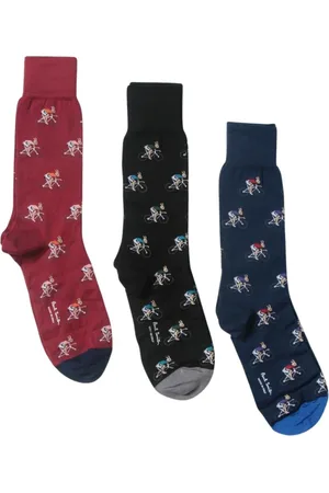 Paul Smith Ondergoed, Heren, Veelkleurig, ONE Size, Gestreepte Sokken