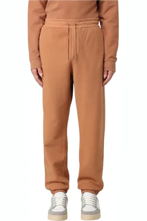 Saint Laurent Broeken, Heren, Bruin, L, Bruine Jersey Relaxed Fit Trainingsbroeken